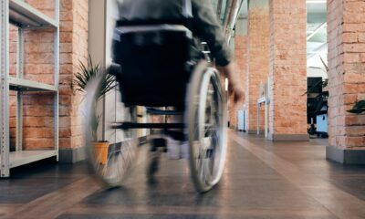 photo of person using wheelchair disability