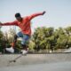 man jumping on a skateboard